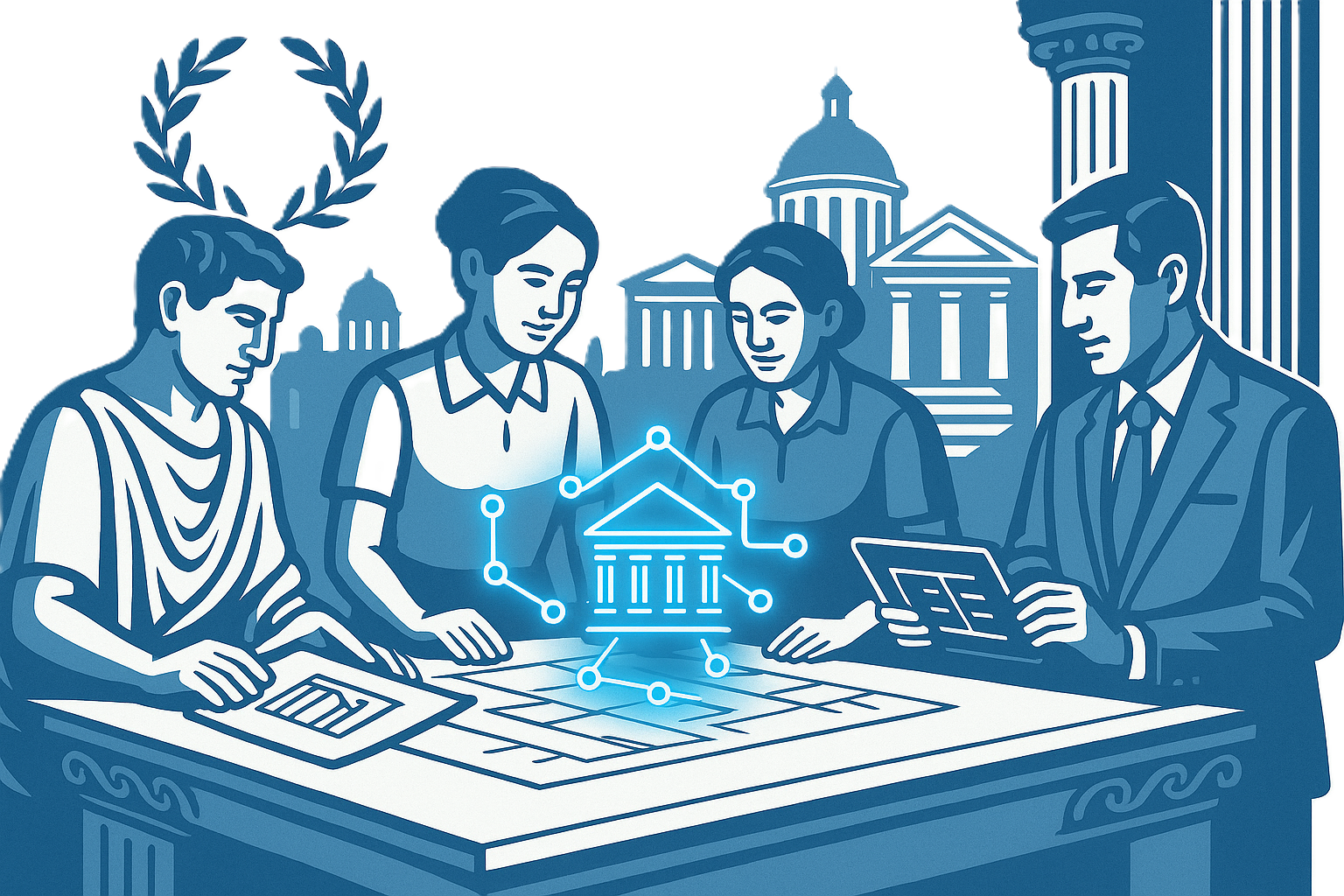 Structura Partners retro-future Roman bust